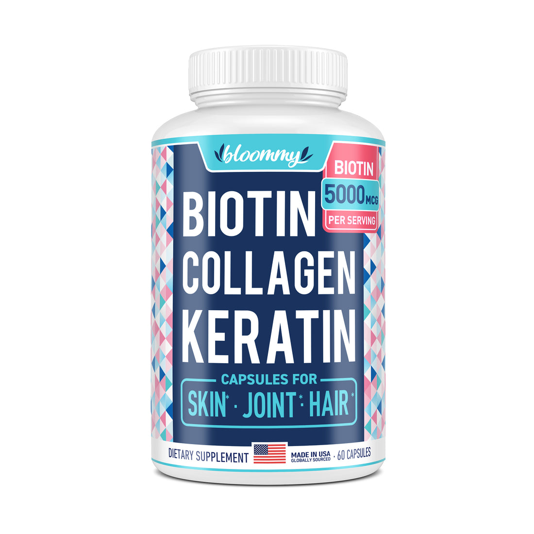 Biotin, Collagen & Keratin Capsules – Bloommy